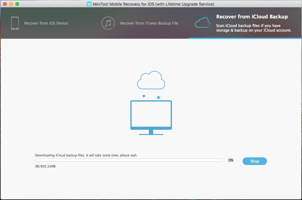 Recover from iCloud Backup File 4