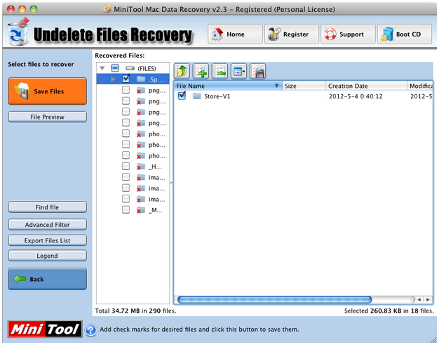 How to save a specified file with MiniTool Mac Data Recovery 1