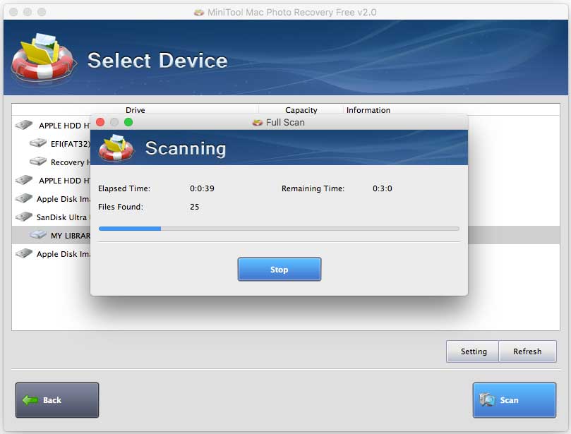 scanning process