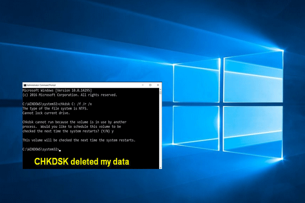 I Find CHKDSK Deleted My Data – How To Recover Them