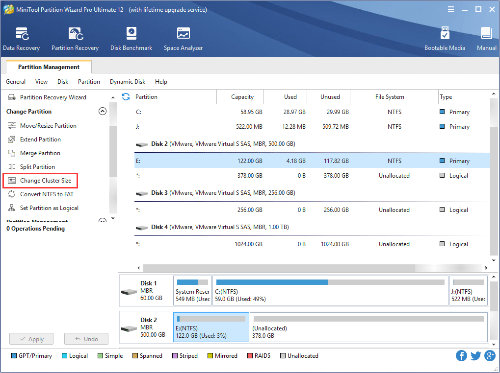 How to Change Cluster Size