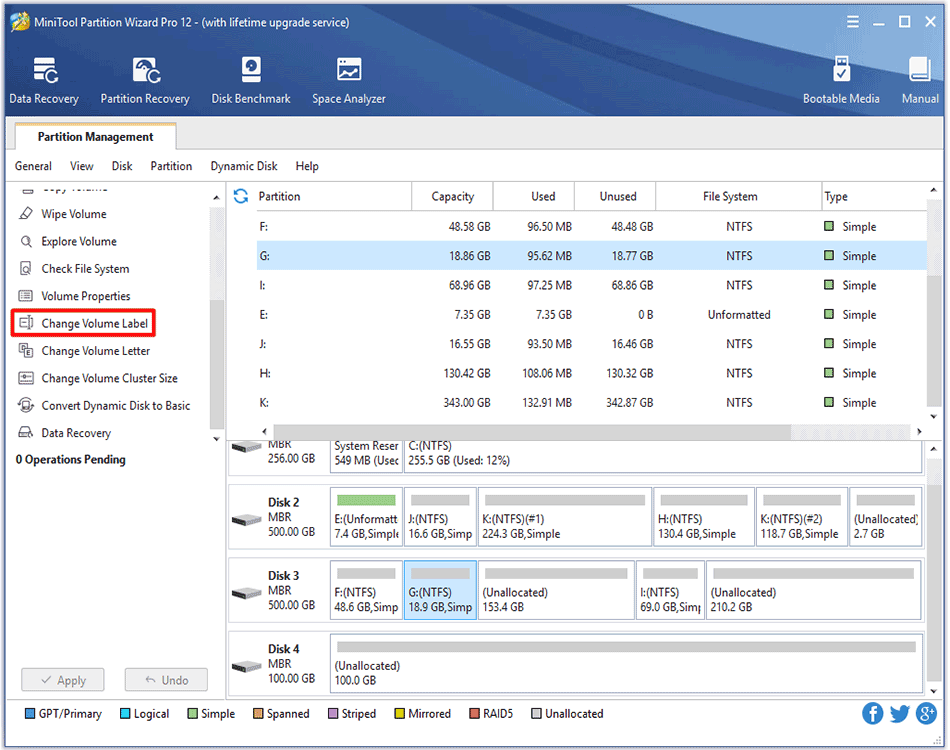 How to Change Volume Label