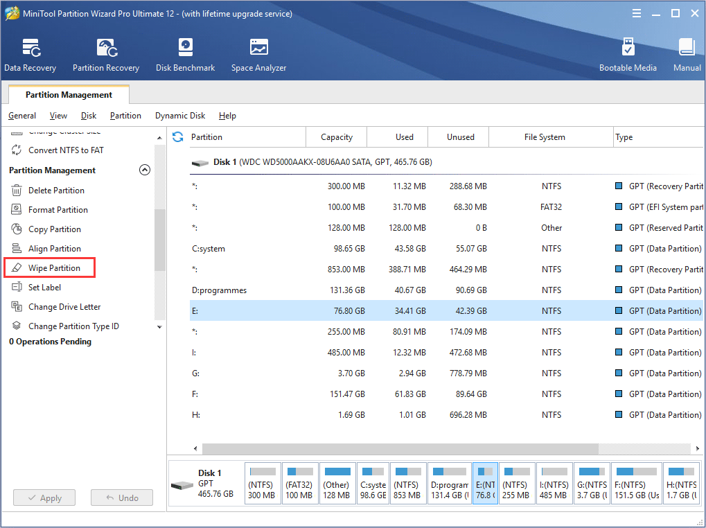 How to Wipe Partition