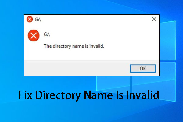 [FIX] Directory Name Is Invalid Problem in Windows