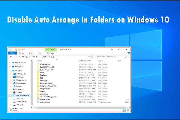 2 Useful Ways to Disable Auto Arrange in Folders on Windows 10