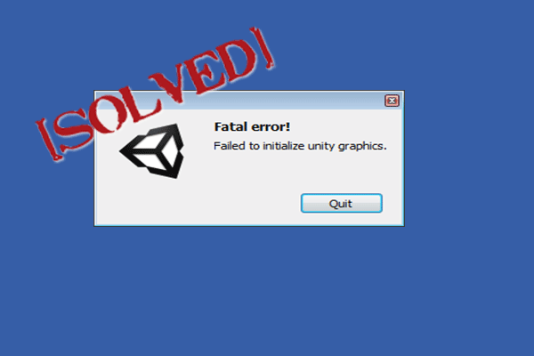 How to Fix the “Failed to Initialize Unity Graphics” Error?