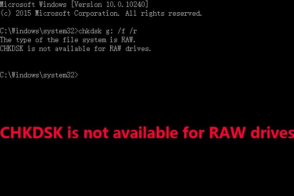 [RÉSOLU] CHKDSK n’est pas disponible pour les lecteurs RAW? Voir Correctif facile