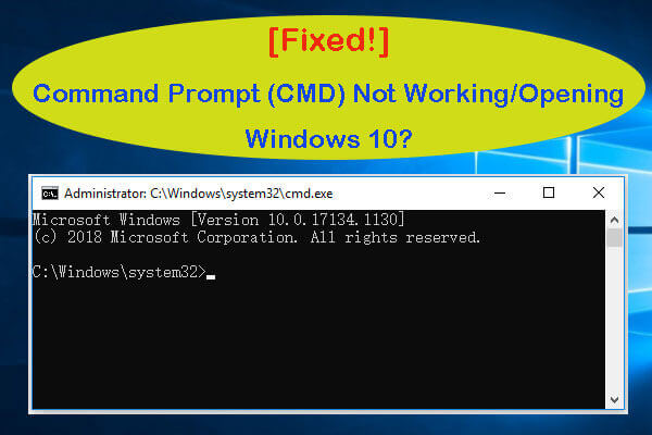 [Fixed] Command Prompt (CMD) Not Working/Opening Windows 10?