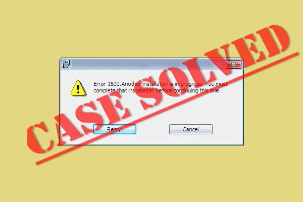 Error 1500. Another Installation Is in Progress? – 3 Methods
