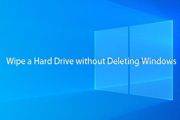 Cómo limpiar un disco duro sin borrar Windows 10/8/7/XP/Vista