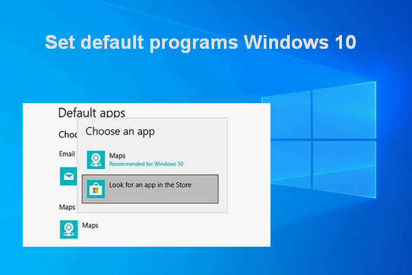 How To Set Default Programs/Apps In Windows 10