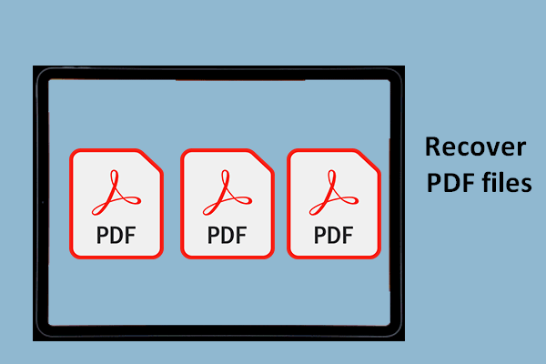 Comment récupérer des fichiers PDF (récupérer un fichier supprimé, non enregistré et corrompu)