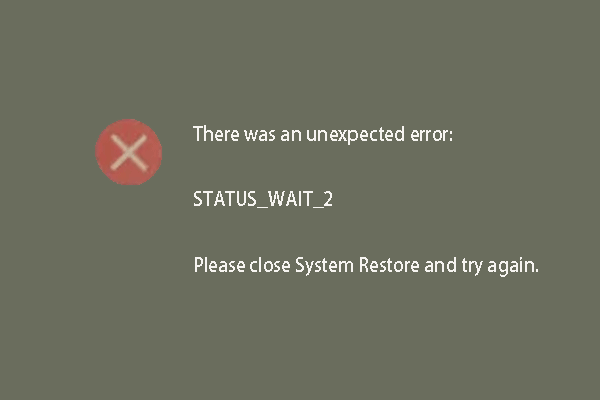 4 Ways to the System Restore Error Status_Wait_2