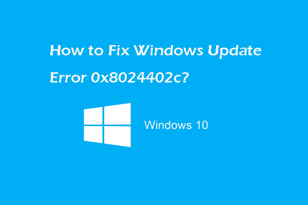 Top 6 Solutions to Windows Update Error 0x8024402c