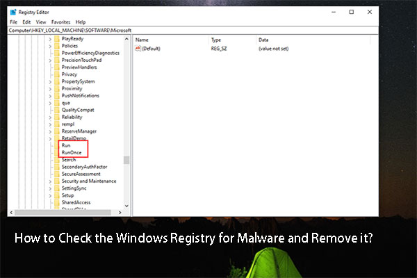 How to Check the Windows Registry for Malware and Remove it?