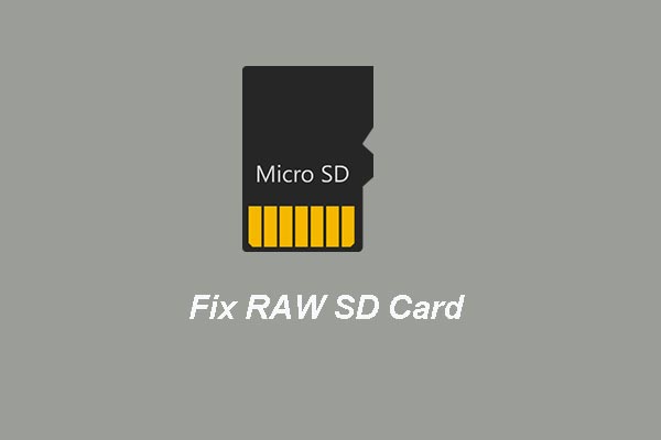 Como corrigir um cartão SD RAW ou unidade externa