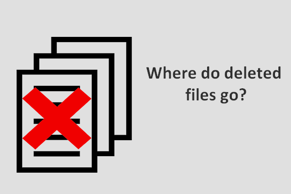 Où vont les fichiers supprimés – Problème résolu