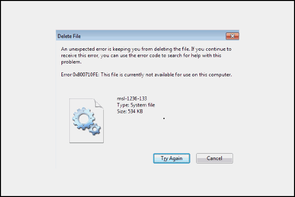 4 Ways to Error 0x800710fe When Deleting Files Windows 10