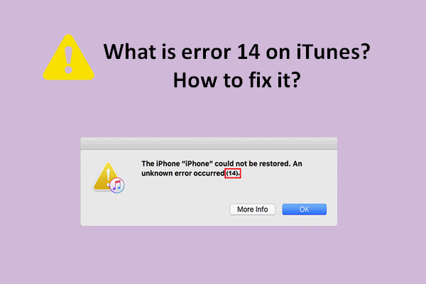 How To Fix Error 14 On iTunes When Updating iOS