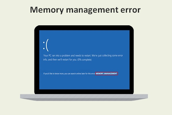 Cómo reparar la pantalla azul del error de gestión de memoria de Windows 10