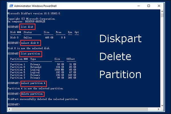 A Detailed Guide on Diskpart Delete Partition