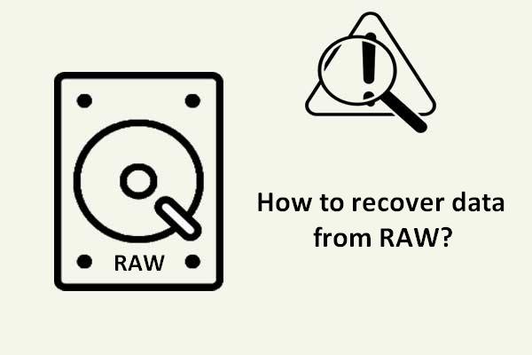 Cómo recuperar datos de un sistema de archivos RAW/Partición RAW/Unidad RAW