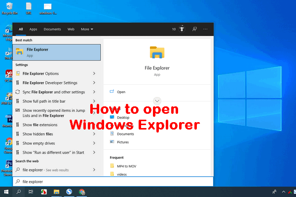 11 Ways To Open Windows Explorer On Windows 10