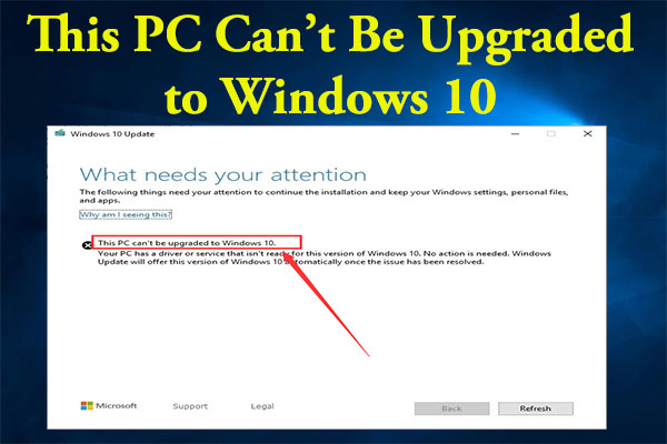 Guide complet pour corriger: Ce PC ne peut être mis à niveau vers Windows 10