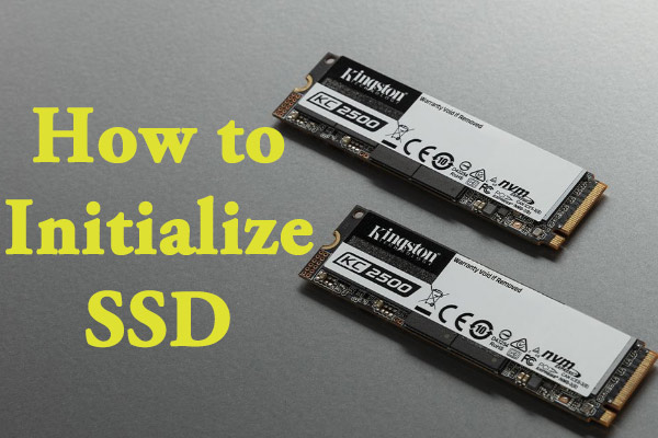 Comment initialiser un SSD sous Windows 10/8/7? Voici le guide complet