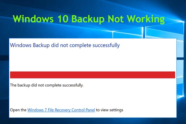 Os Recursos de Backup do Windows 10 Não Estão Funcionando? Veja as Melhores Soluções