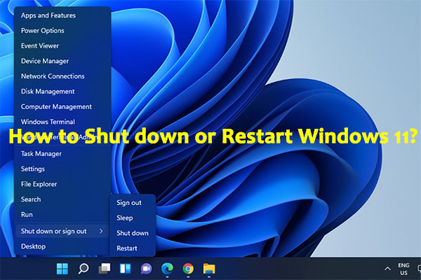 How to Shut down or Restart Your Windows 11 Computer?