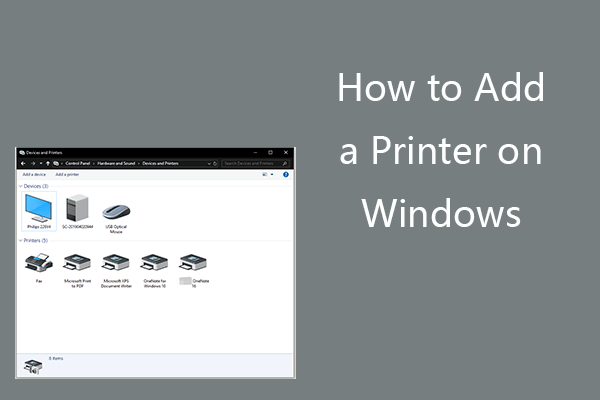 How to Add a Printer on Windows 10/11 Computer