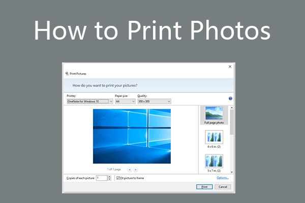 How to Print Photos from Windows 10/11 PC or Phone