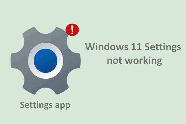 How To Fix When Your Windows 11 Settings App Is Not Working