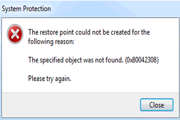 11 Fixes: System Restore Error Code 0x80042308 Windows 11/10