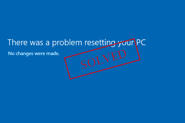 Reparar hubo un problema al restablecer el PC rápidamente