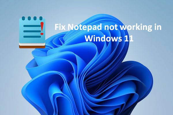 What To Do When Notepad Is Not Working On Your Windows 11