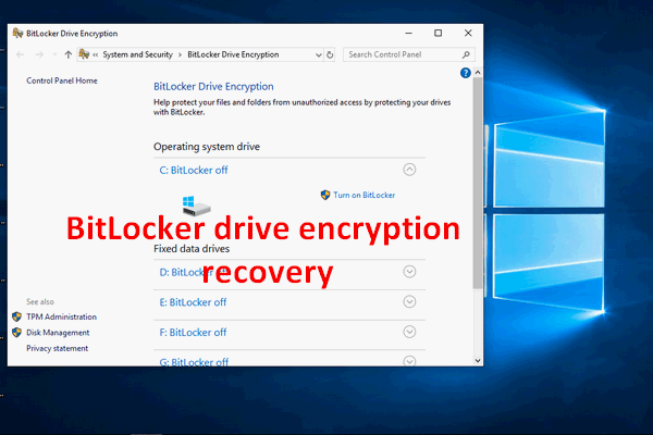 [RÉSOLU] Comment récupérer facilement un lecteur chiffré par BitLocker, aujourd’hui même!