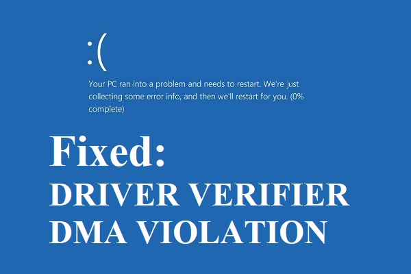 Comment corriger la VIOLATION DMA du VERIFICATEUR DE PILOTES sous Windows 10