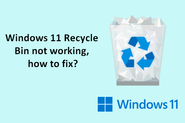 Windows 11 Recycle Bin Not Showing/Working/Emptying: How To Fix