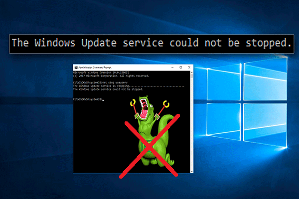 “No se pudo detener el servicio de actualización de Windows”