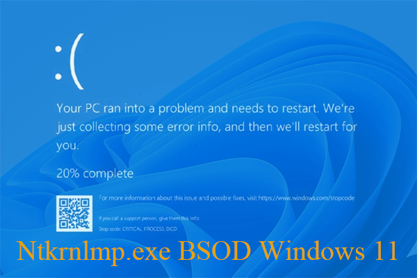 [11 Ways] How to Fix Ntkrnlmp.exe BSOD Windows 11 Error?