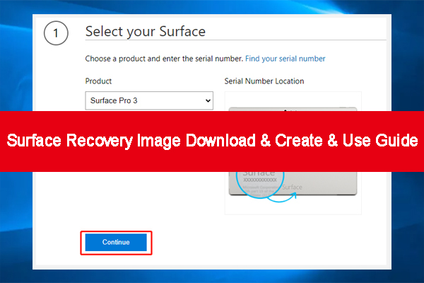 Surface Recovery Image Download & Create & Use Guide – Get It Now