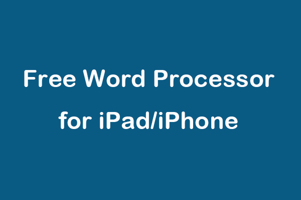 6 Best Free Word Processors for iPad/iPhone