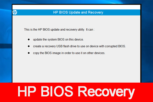 HP BIOS Recovery | How to Recover BIOS on HP Notebook/Desktop PCs