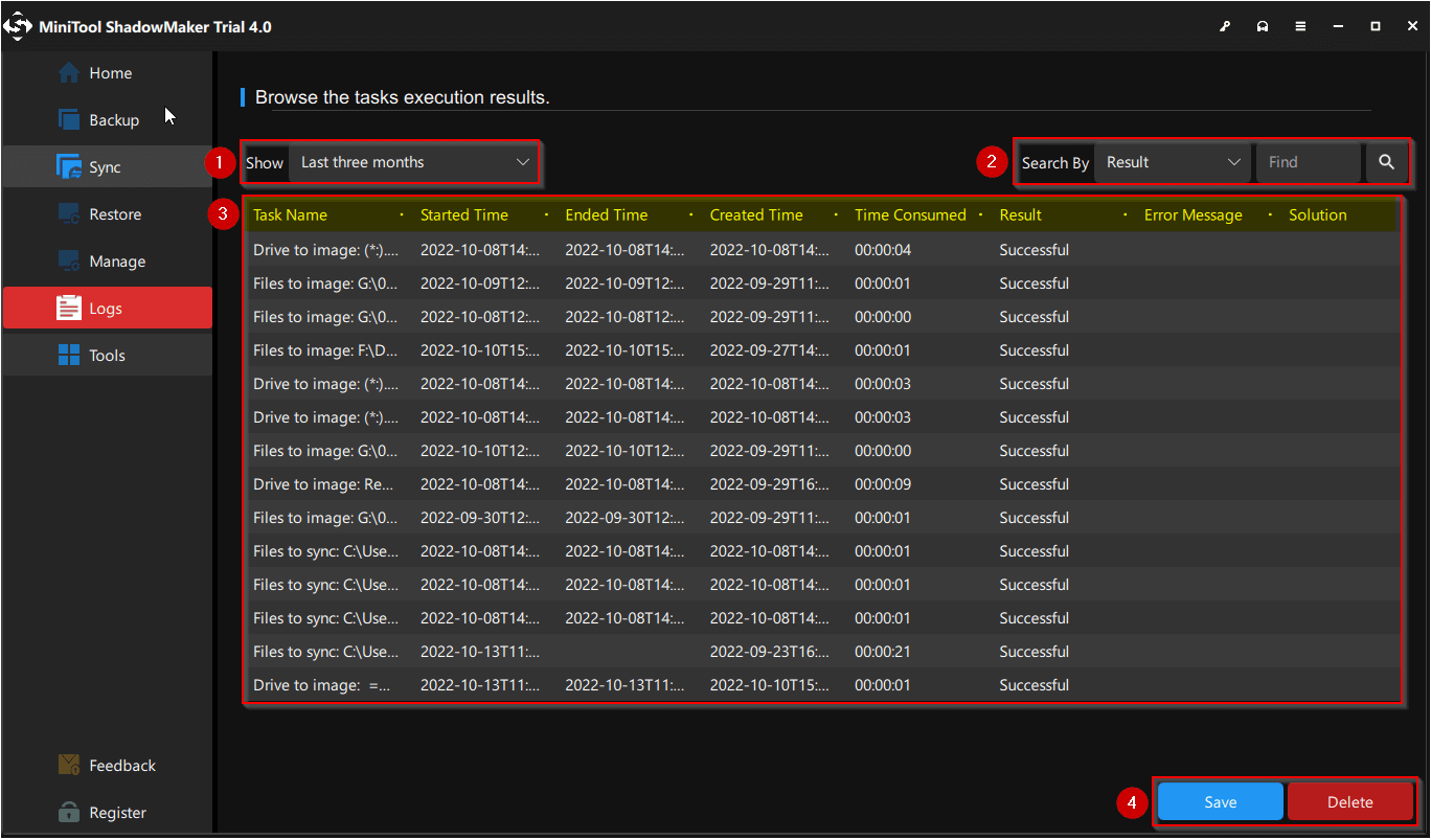 How to View Backup Logs of MiniTool ShadowMaker