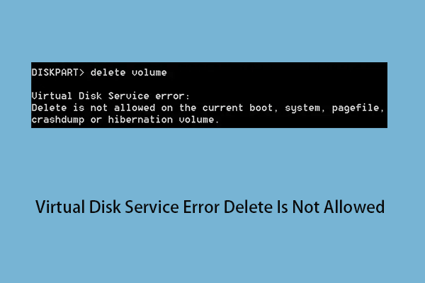 How to Fix Virtual Disk Service Error Delete Is Not Allowed