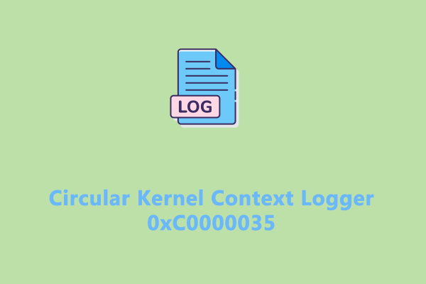 How to Get Rid of Kernel Event Tracing Error 0xC0000035?