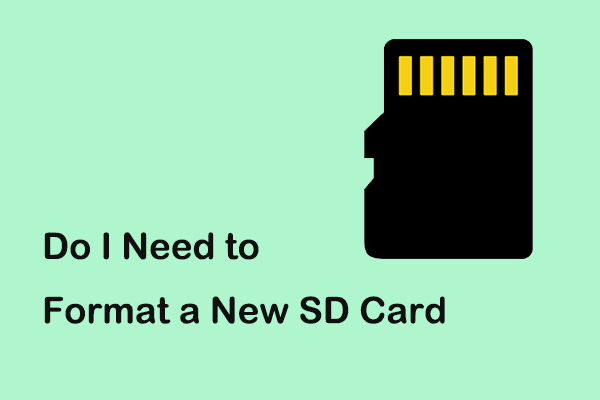 Do I Need to Format a New SD Card? (Why and How)