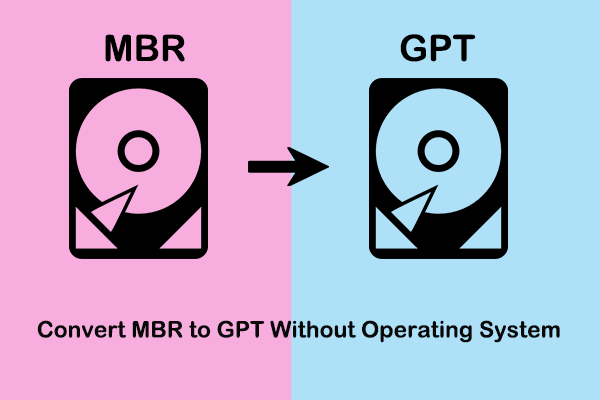 Convert MBR to GPT Without Operating System (2 Ways)